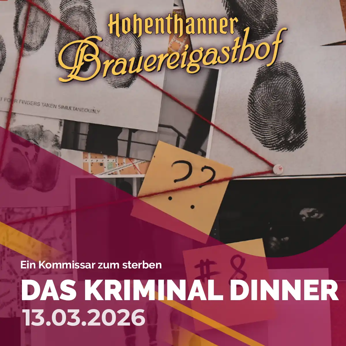Das Kriminal Dinner - Ein Kommissar zum sterben