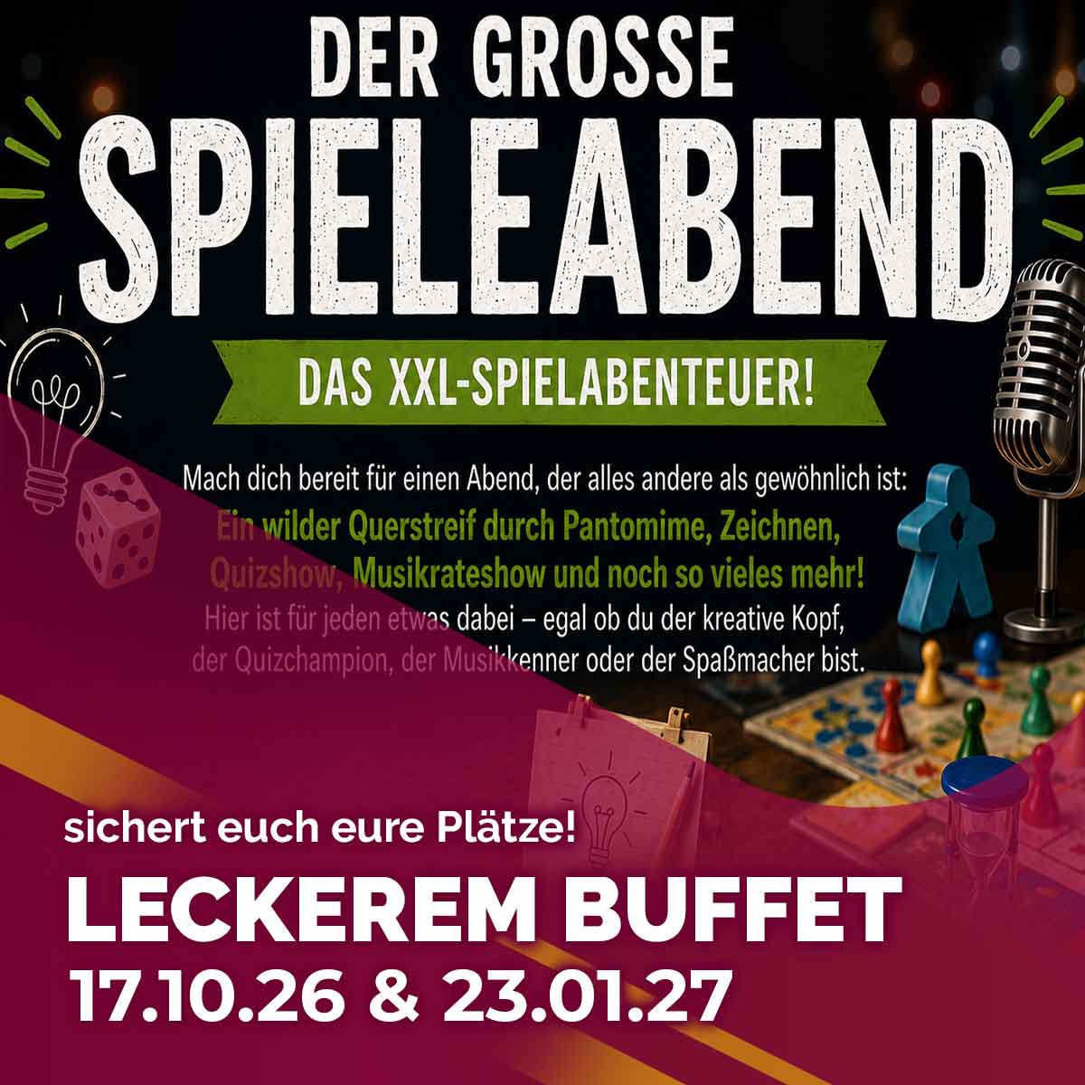 Der große Spieleabend im Hohenthanner Brauereigasthof